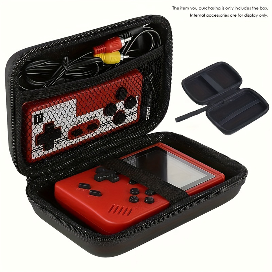 Retro Gaming Cables - ハンドヘルドゲームコンソールキャリングケース、充電ケーブル、イヤーポッド、バッテリー用の保護トラベルレトロミニプレーヤーボックス