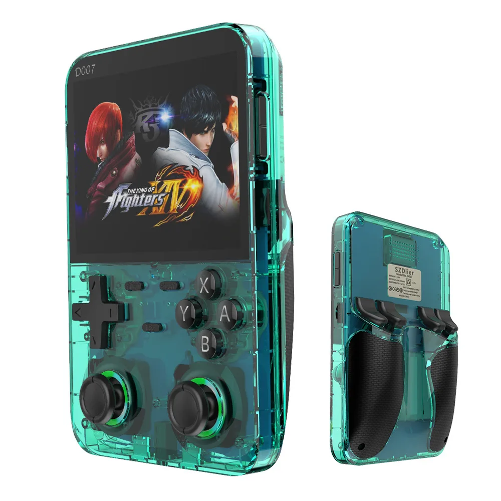 Retro Gaming Device - D007 ポータブルビデオゲームコンソール 3.5 インチ IPS スクリーンハンドヘルドゲームプレーヤーオープンソースシステム