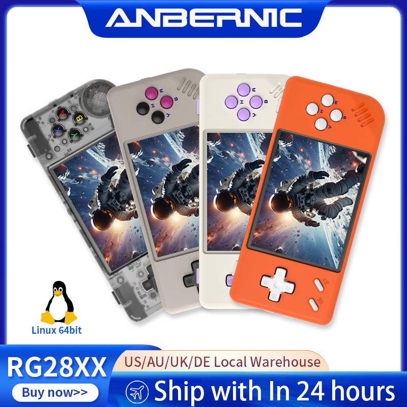 Retro Gaming Icons - ANBERNIC RG28XX レトロハンドヘルドゲーム機 Linux 64ビット 3100mAh