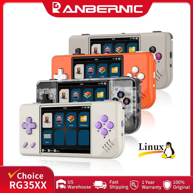 ANBERNIC RG28XX ミニハンドヘルドゲーム機 2 - Retro Gaming Icons のレビューと価格