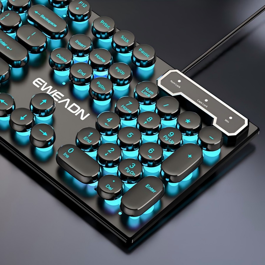 EWEADN タイプライターゲーミングキーボード、104キー - Retro Gaming Laptop のレビューと価格