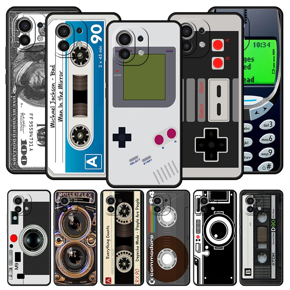 ヴィンテージテープカメラゲームボーイ電話ケースシャオ mi  - Retro Gaming Case のレビューと価格