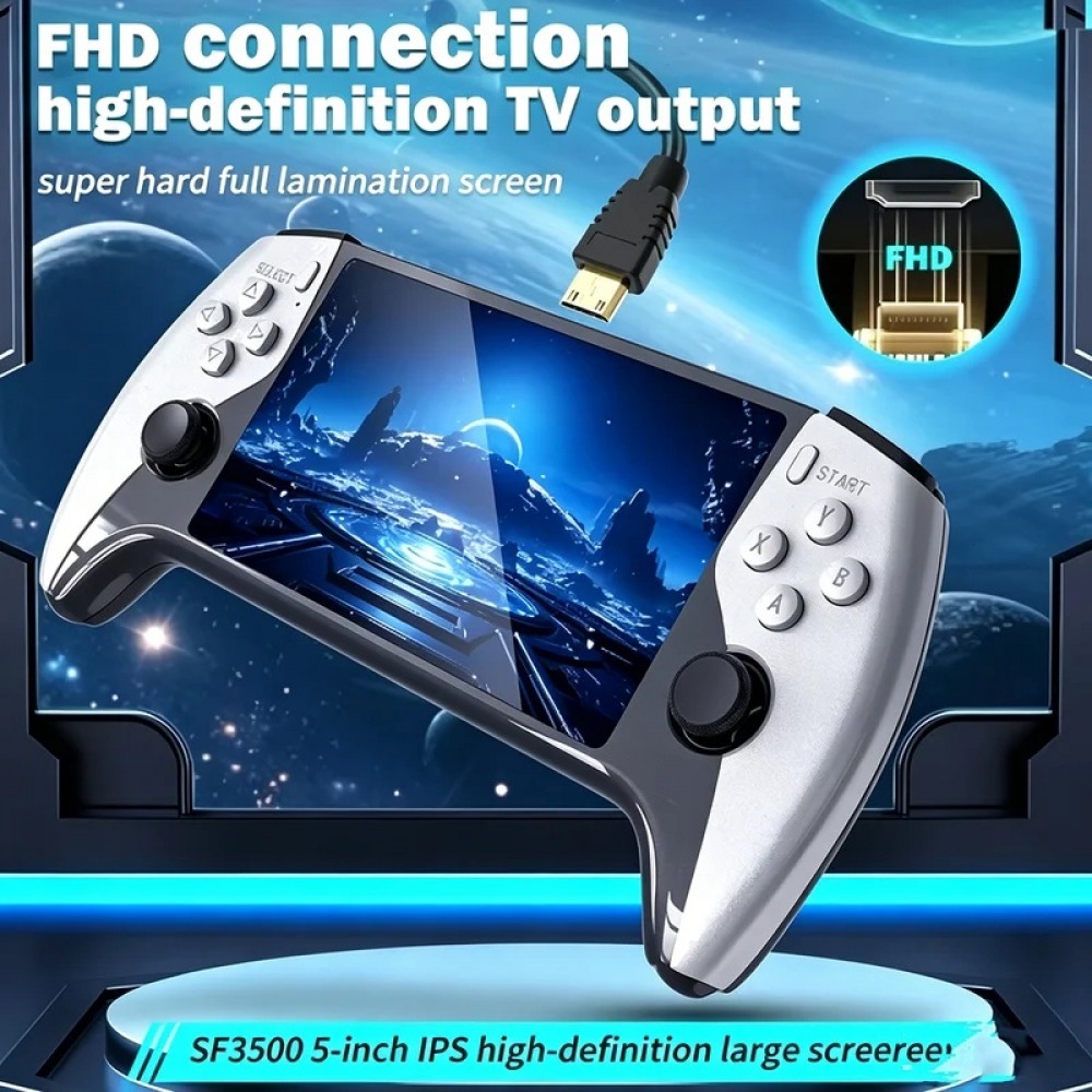 SF3500 5 インチハンドヘルドゲームコンソール PS1 - Retro Gaming Device のレビューと価格